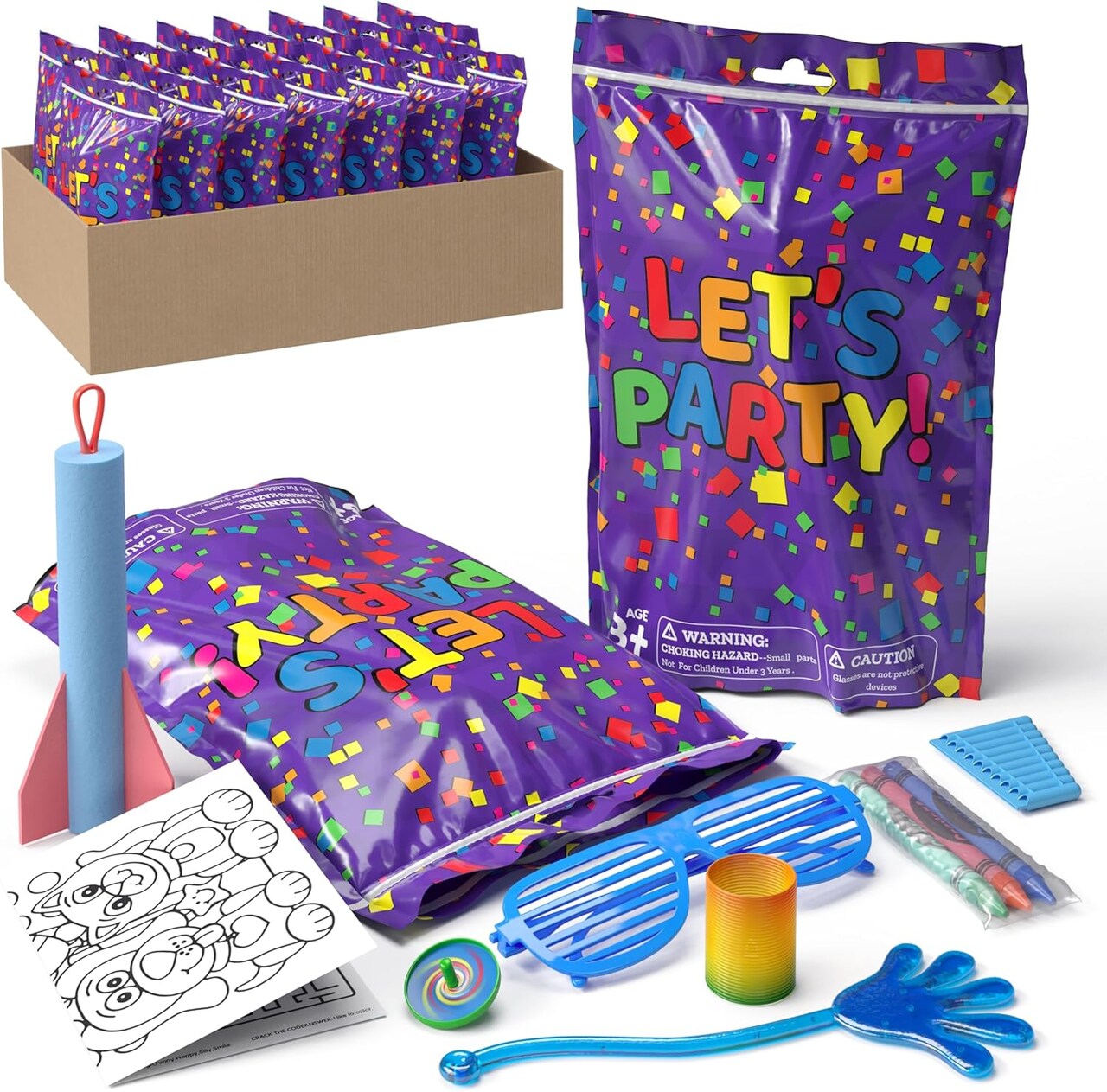 Premade Kids Birthday Party Favor Bags – 10 Pack Pre-Filled Goodie Bags with Fidget Toys & Small Toys, Fun Party Favors for Boys & Girls, Ready-to-Gift Treat Bags for Birthday Parties, Classroom Events & Celebrations